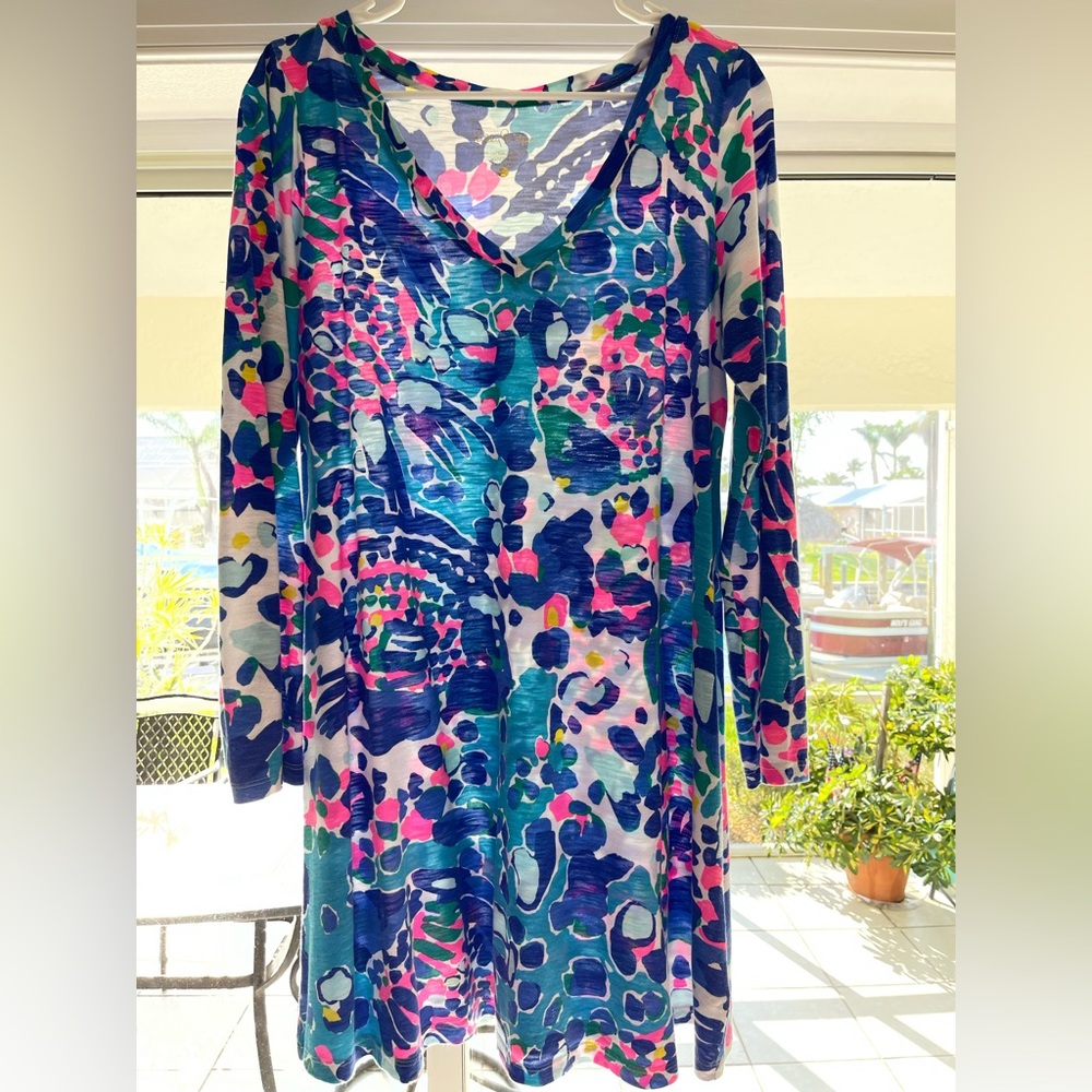 Lilly Pulitzer Paradie Dress - Multi Hit The Spot - Large